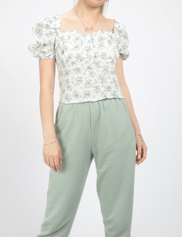 Top SHEIN, alb, S