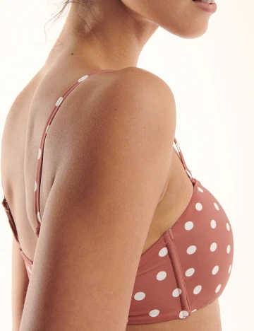 Sutien de baie Reserved, roz pudra inchis