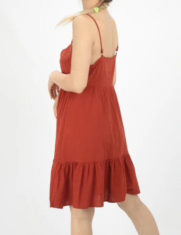 Rochie Scurta SHEIN, caramiziu