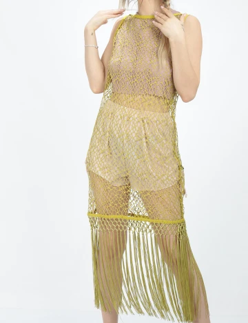 Rochie de plaja Reserved, verde olive
