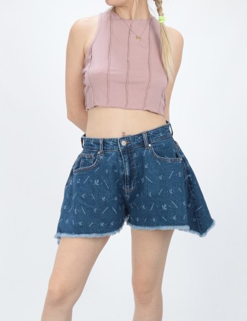 Pantaloni Scurti Only, bleumarin, M