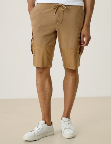 Pantaloni scurti s.Oliver, maro, S