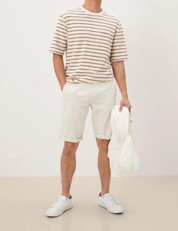 Pantaloni scurti s.Oliver, ecru