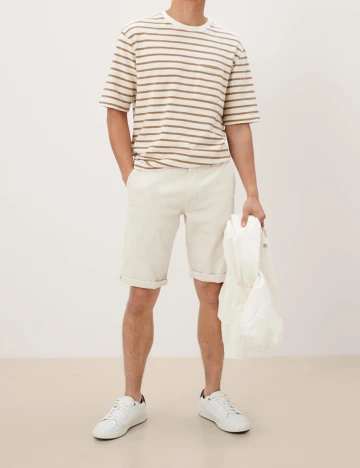 Pantaloni scurti s.Oliver, ecru