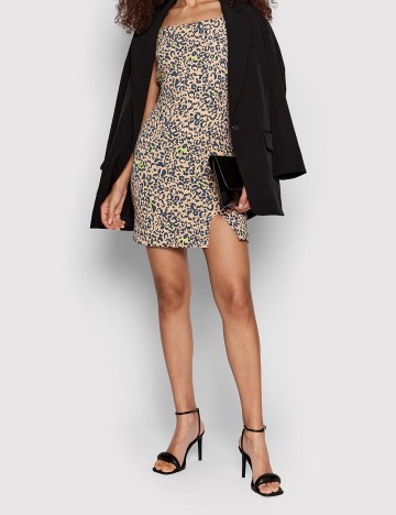Rochie scurta Noisy May, piersica, S
