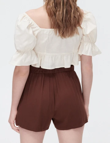 Pantaloni Scurti CROPP, maro