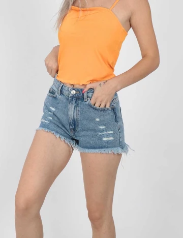 Pantaloni scurti CROPP, albastru Albastru