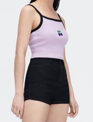 Pantaloni Scurti CROPP, negru