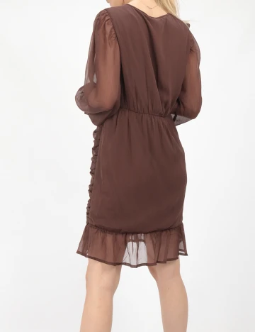 Rochie scurta Vero Moda, maro