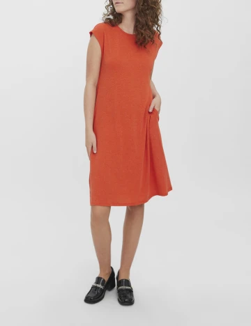 Rochie scurta Vero Moda, portocaliu