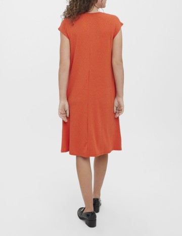 Rochie scurta Vero Moda, portocaliu
