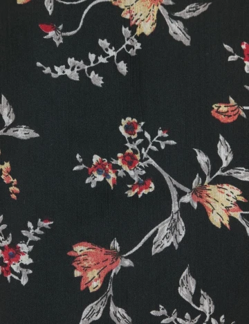 Camasa Vero Moda, negru floral