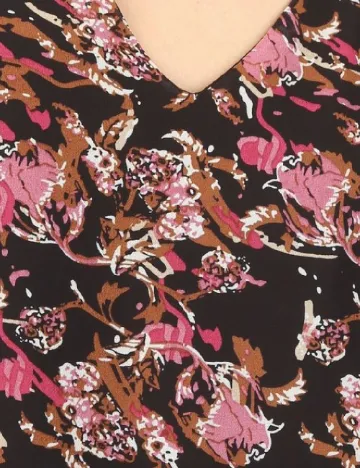 Camasa Vero Moda, negru floral