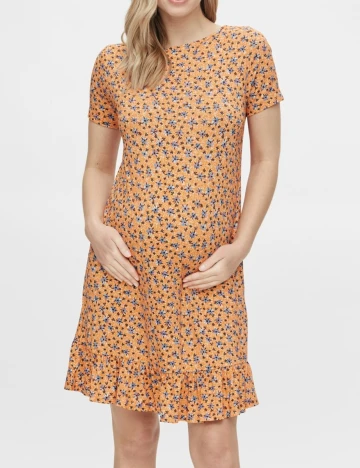 Rochie scurta Mamalicious, portocaliu