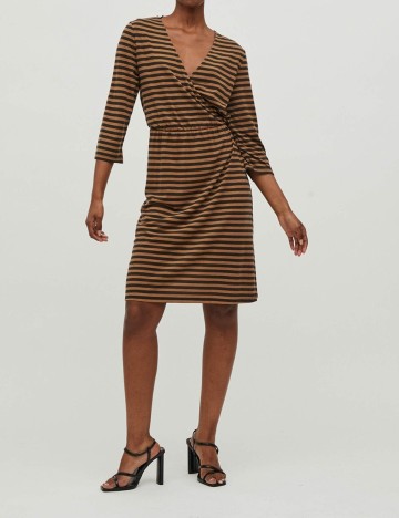 Rochie scurta Vila, maro
