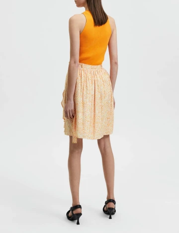 Fusta Selected Femme, galben