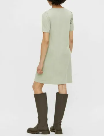 Rochie scurta Pieces, verde deschis