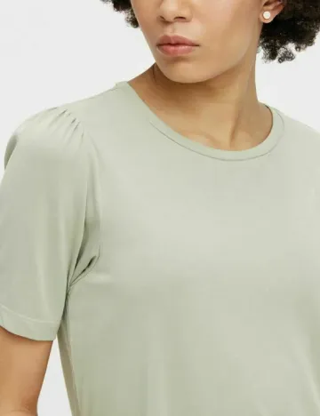 Rochie scurta Pieces, verde deschis