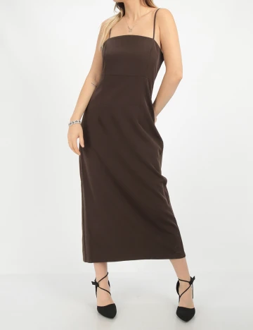 Rochie medie Only, maro