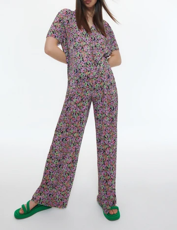 Pantaloni Reserved, floral