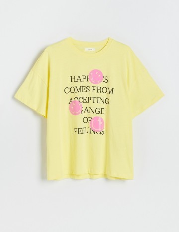 Tricou Reserved, galben