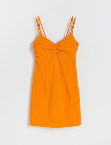 Rochie scurta Reserved, portocaliu