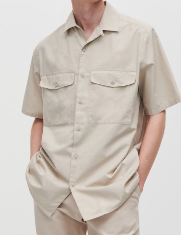 Camasa Reserved, crem, S