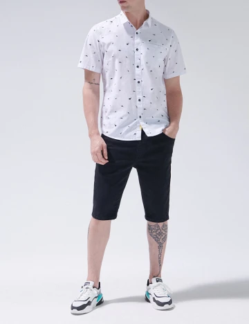 Pantaloni Scurti CROPP, negru