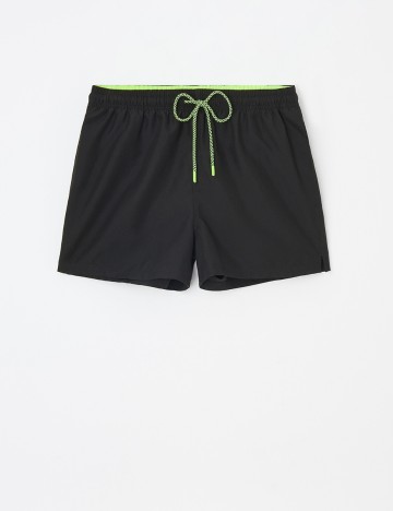 Short de baie Reserved, negru
