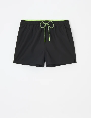 Short de baie Reserved, negru