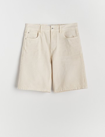 Pantaloni scurti Reserved, crem