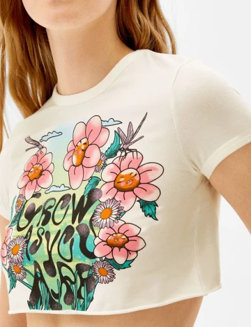 Top Bershka, alb