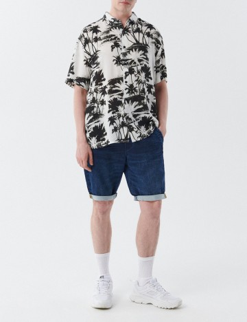 Pantaloni Scurti CROPP, bleumarin, 28