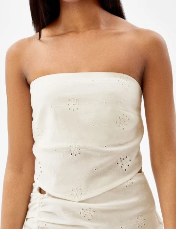 Top Bershka, alb