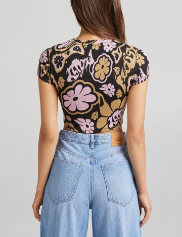 Top Bershka, mix culori