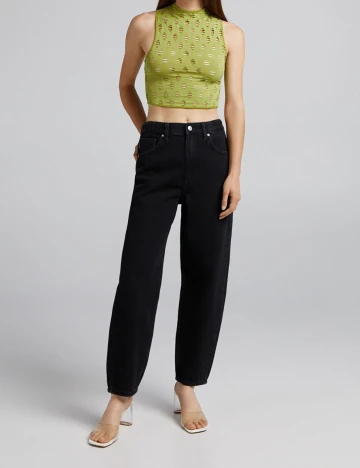 Top Bershka, verde