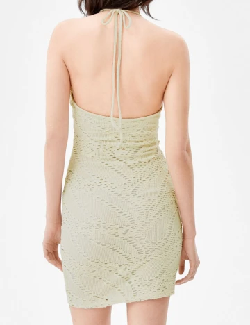 Rochie scurta Bershka, crem