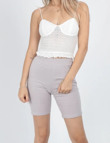 Top Bershka, alb
