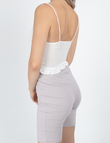 Top Bershka, alb