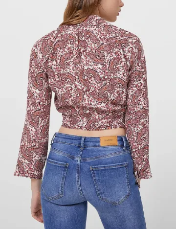 Camasa Stradivarius, roz pudra inchis