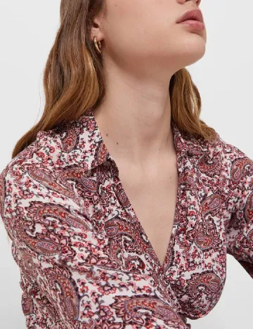 Camasa Stradivarius, roz pudra inchis