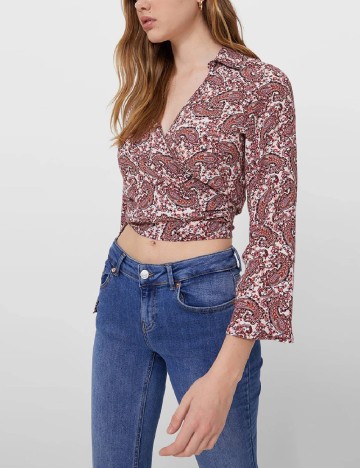 Camasa Stradivarius, roz pudra inchis