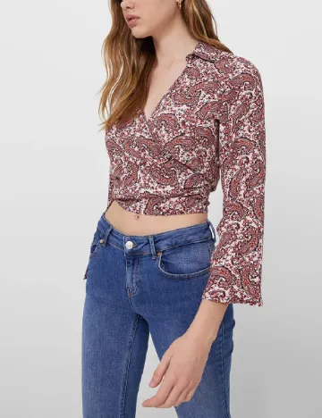 Camasa Stradivarius, roz pudra inchis
