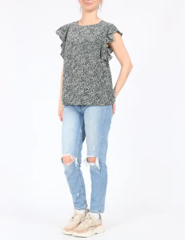 Bluza Stradivarius, negru