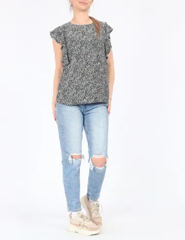 Bluza Stradivarius, negru
