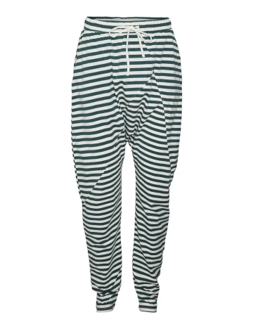 Pantaloni Vero Moda, alb/verde