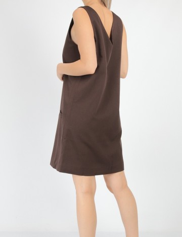 Rochie scurta Vero Moda, maro