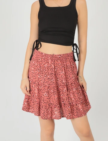 Fusta Vero Moda, roz pudra