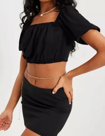 Top Vero Moda, negru