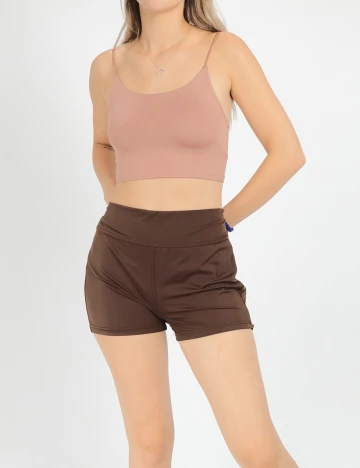 Pantaloni scurti SHEIN, maro